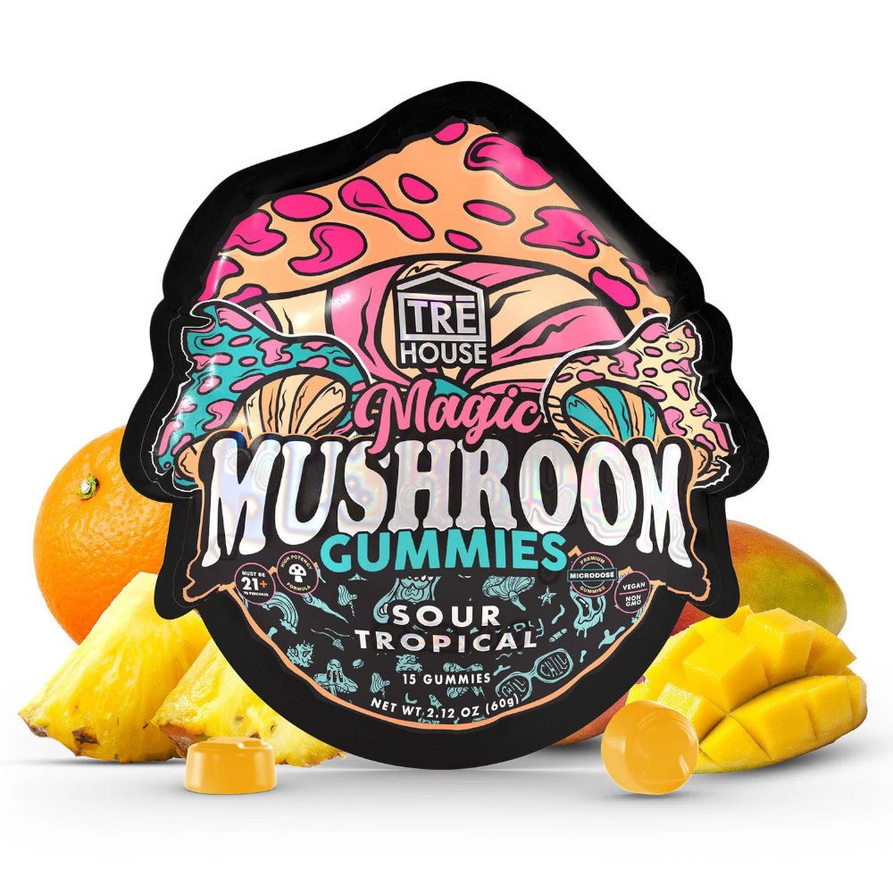 Tre House Consumable Sour Tropical Mushroom Gummies