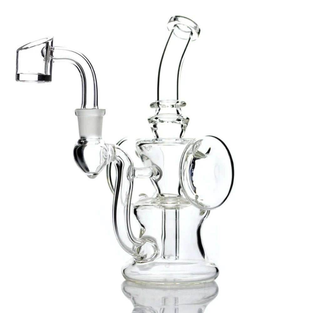 Fat Buddha Glass Dab Rigs Disc Recycler Mini Dab Rig