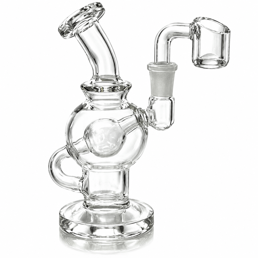 Fat Buddha Glass Dab Rigs Globe Recycler Mini Dab Rig