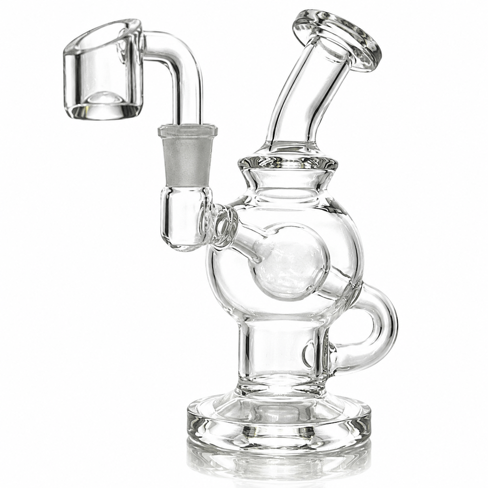 Fat Buddha Glass Dab Rigs Globe Recycler Mini Dab Rig