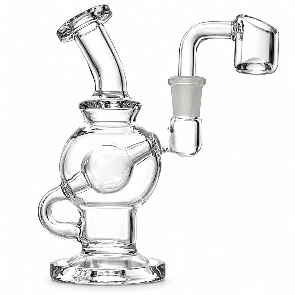 Fat Buddha Glass Dab Rigs Globe Recycler Mini Dab Rig