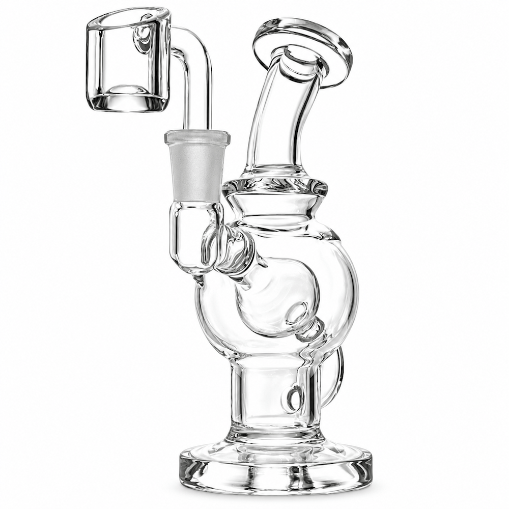 Fat Buddha Glass Dab Rigs Globe Recycler Mini Dab Rig