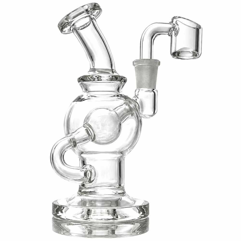 Fat Buddha Glass Dab Rigs Globe Recycler Mini Dab Rig