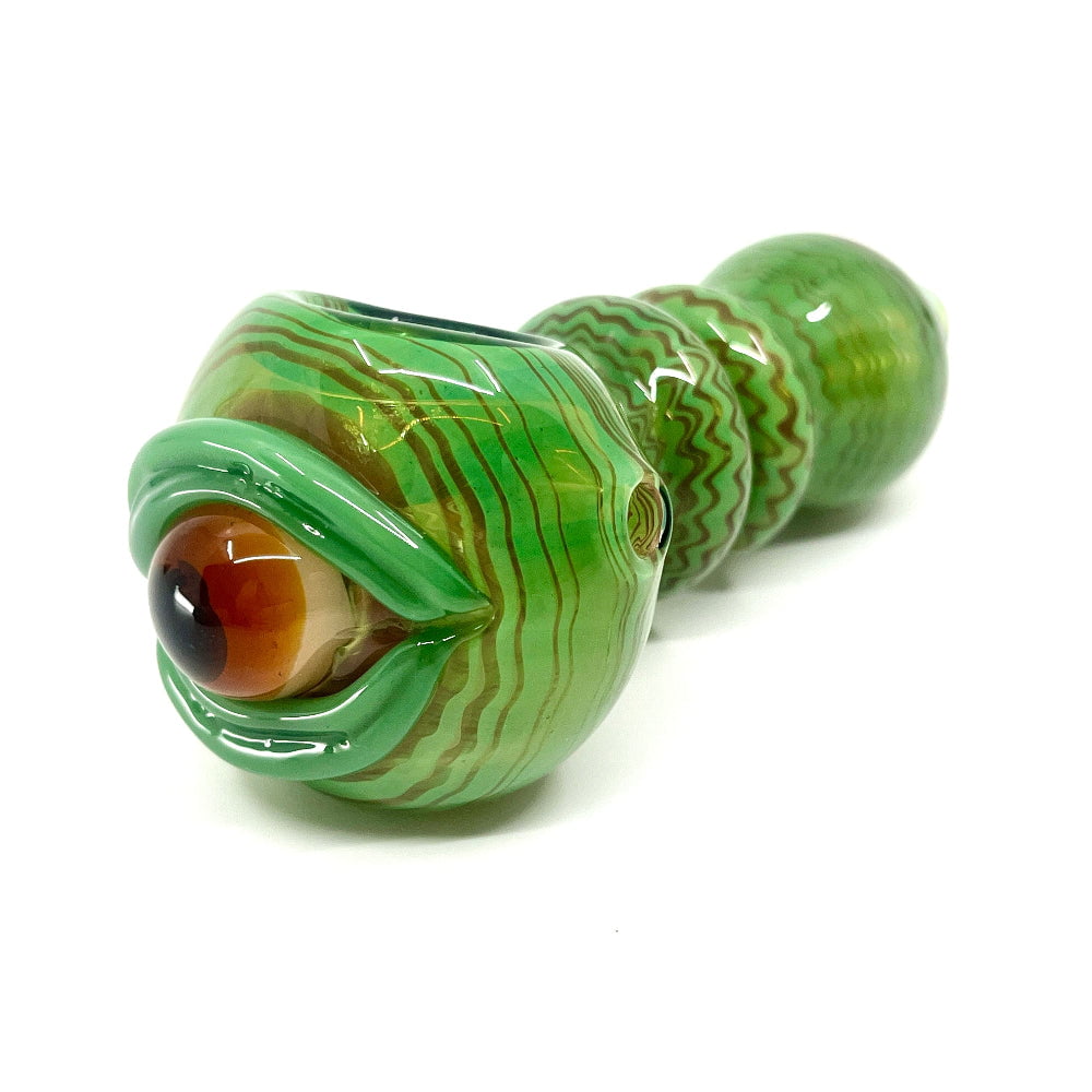 Fat Buddha Glass Eye Pipe (Colors Vary)
