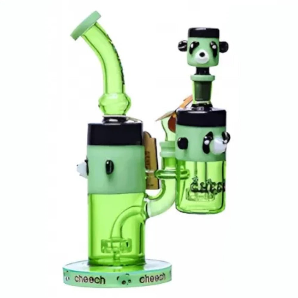 Cheech Glass Green Panda Water Pipe Kit