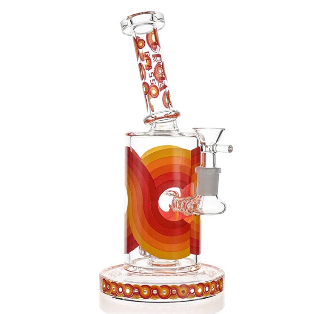 Fat Buddha Glass Orange Old School 10in Bongs