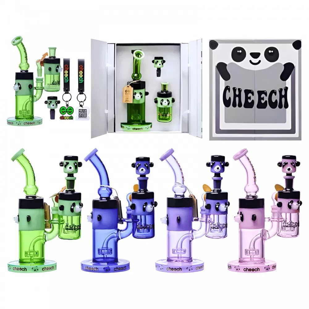 Cheech Glass Panda Water Pipe Kit