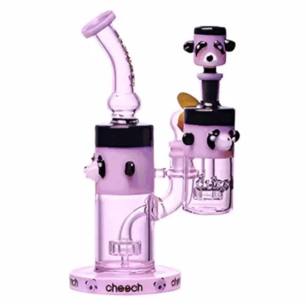 Cheech Glass Pink Panda Water Pipe Kit