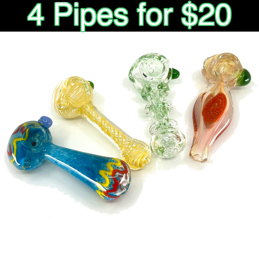 Fat Buddha Glass Pipe 4 Pipes for $20