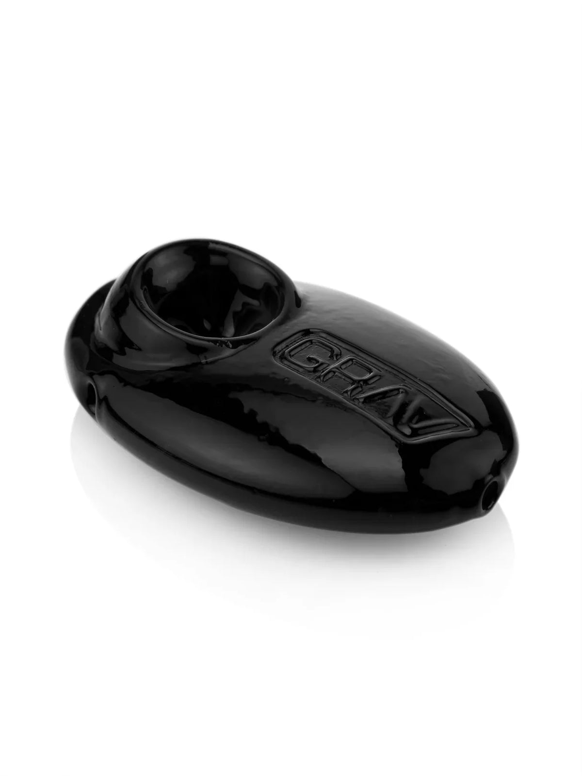 Grav Pipe Black Pebble Spoon Pipe