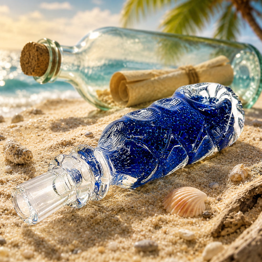 Fat Buddha Glass Pipe Bottle Style Hand Pipe