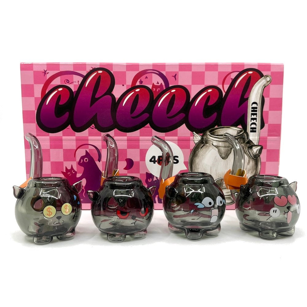 Cheech Glass Pipe Cats with Attitude Pipes Box Set