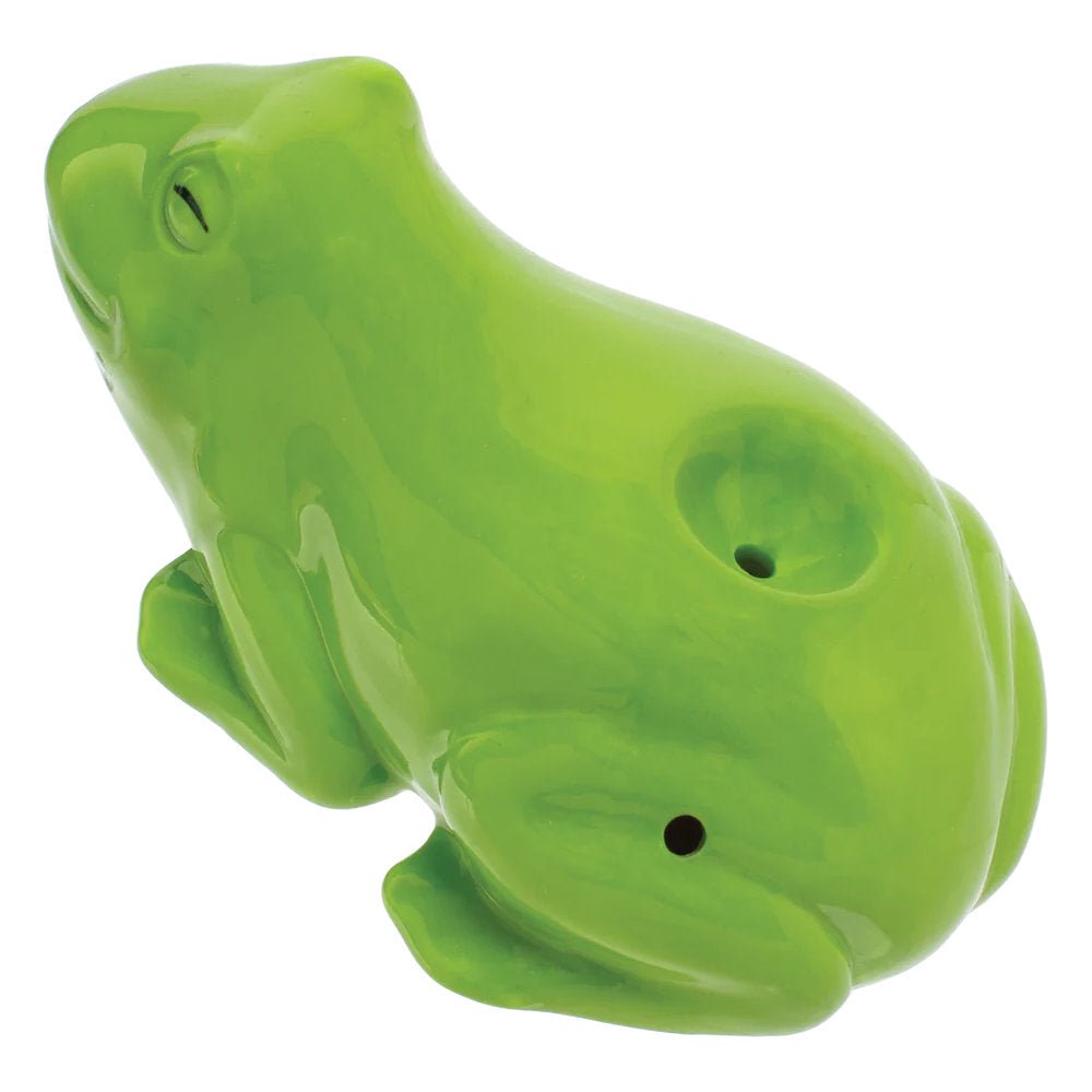 Fat Buddha Glass Pipe Ceramic Frog Pipe