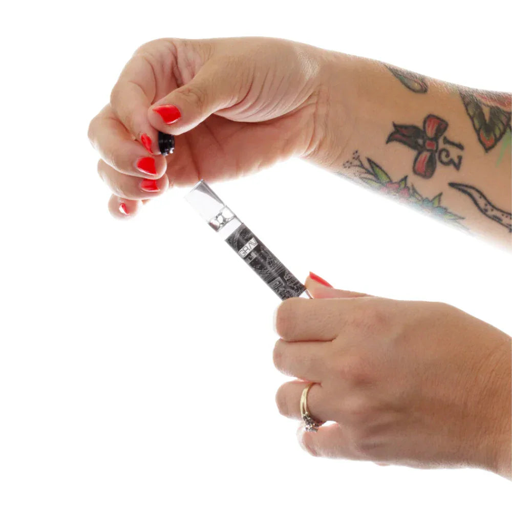 Grav Pipe Chillum Pipe with Cap