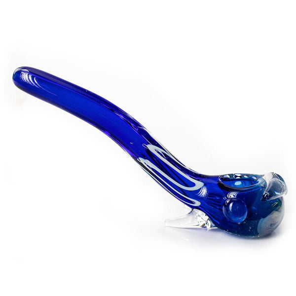 Cobalt Sherlock Glass Pipe