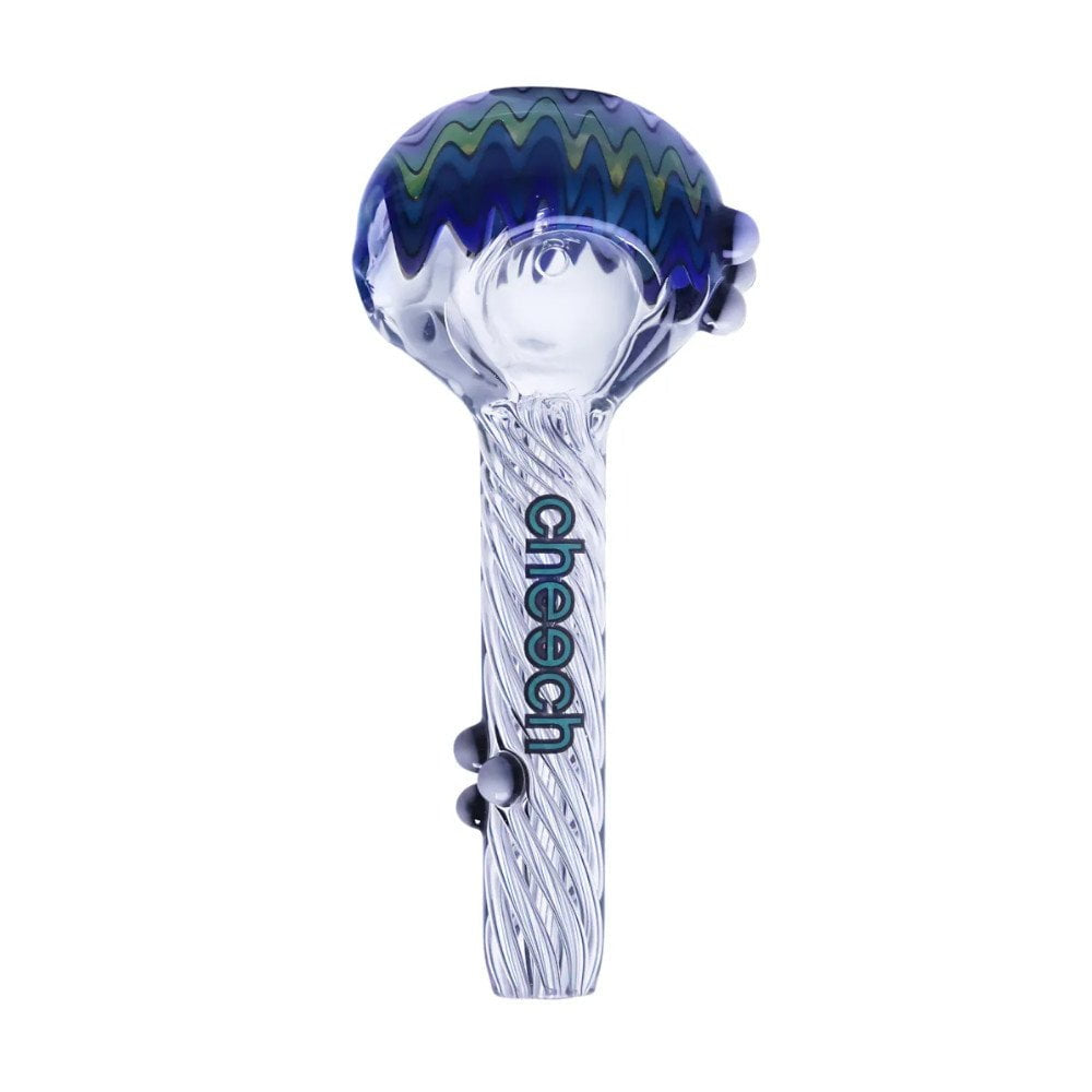 Cheech Glass Pipe Colorful Wig-Wag Spoon Pipe