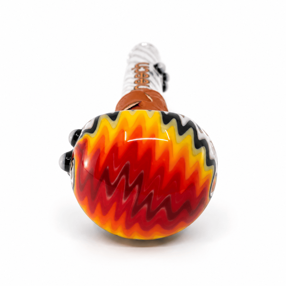 Cheech Glass Pipe Colorful Wig-Wag Spoon Pipe