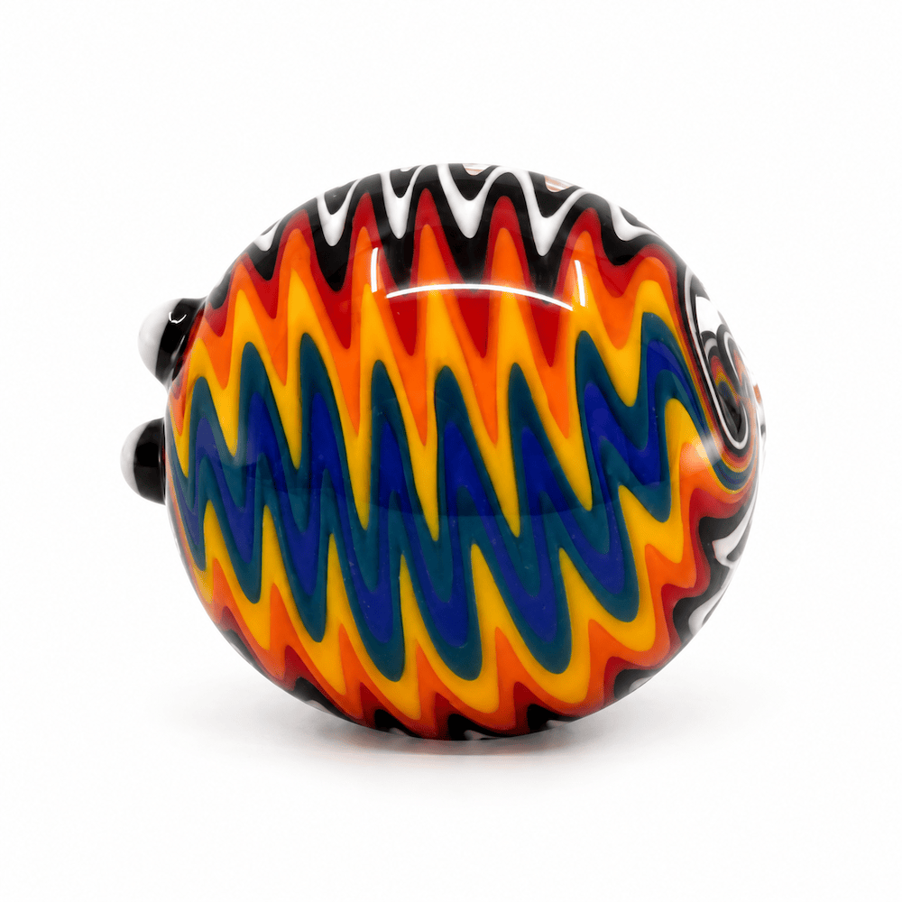 Cheech Glass Pipe Colorful Wig-Wag Spoon Pipe
