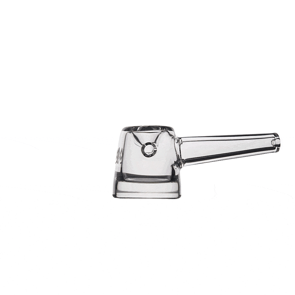 Deco Hand Pipe by MJ Arsenal – Art Deco Glass Pipe with Thick