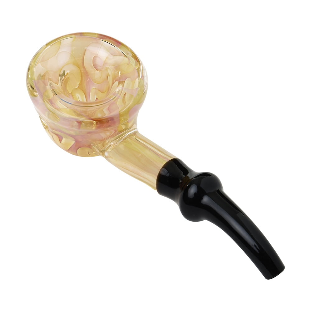 Fat Buddha Glass Pipe Gold Fleur Pipe