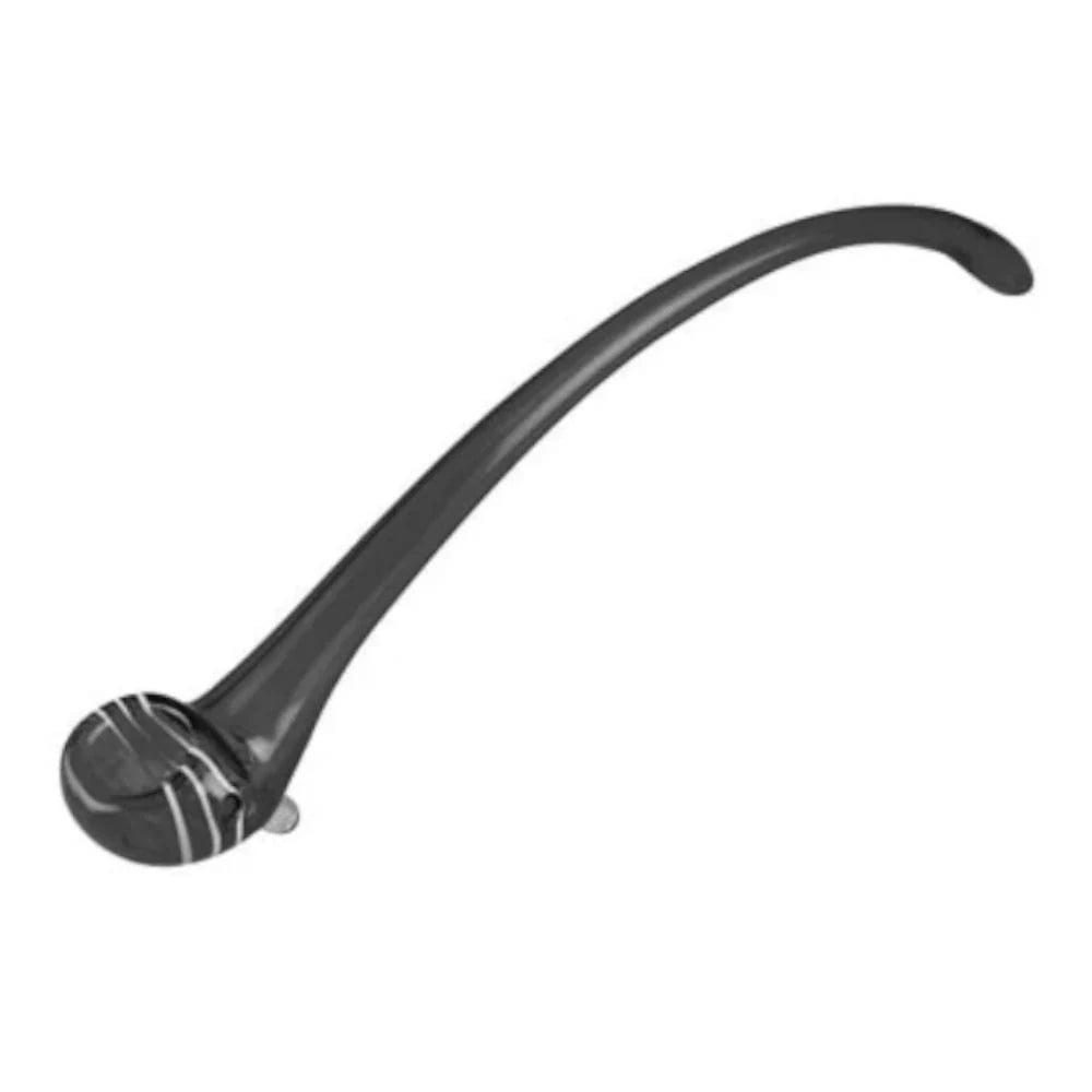 Fat Buddha Glass Pipe Gray Churchwarden Glass Pipe