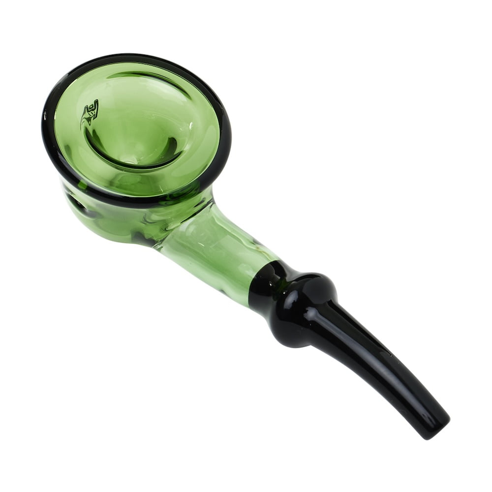 Fat Buddha Glass Pipe Green Fleur Pipe
