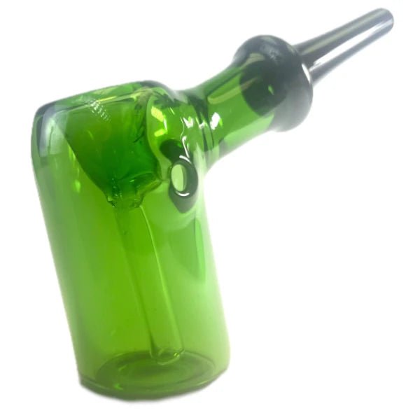 Fat Buddha Glass Pipe Green Glass Hammer Bubbler Pipe