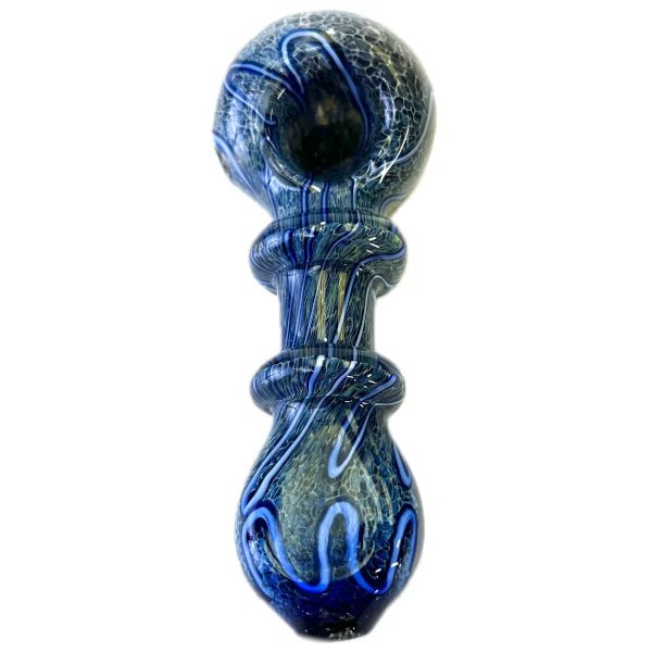 Fat Buddha Glass Pipe Heavy Blue Glass Pipe