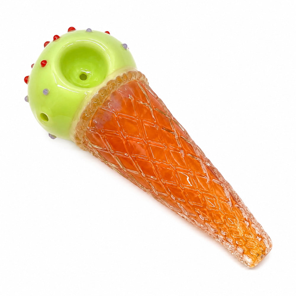 Fat Buddha Glass Pipe Ice Cream Hand Pipe