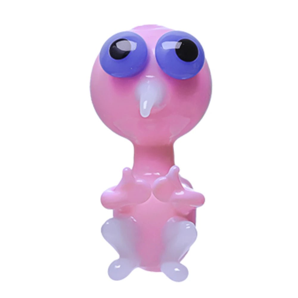 Cheech Glass PIpe Pink Birdie Hand Pipe
