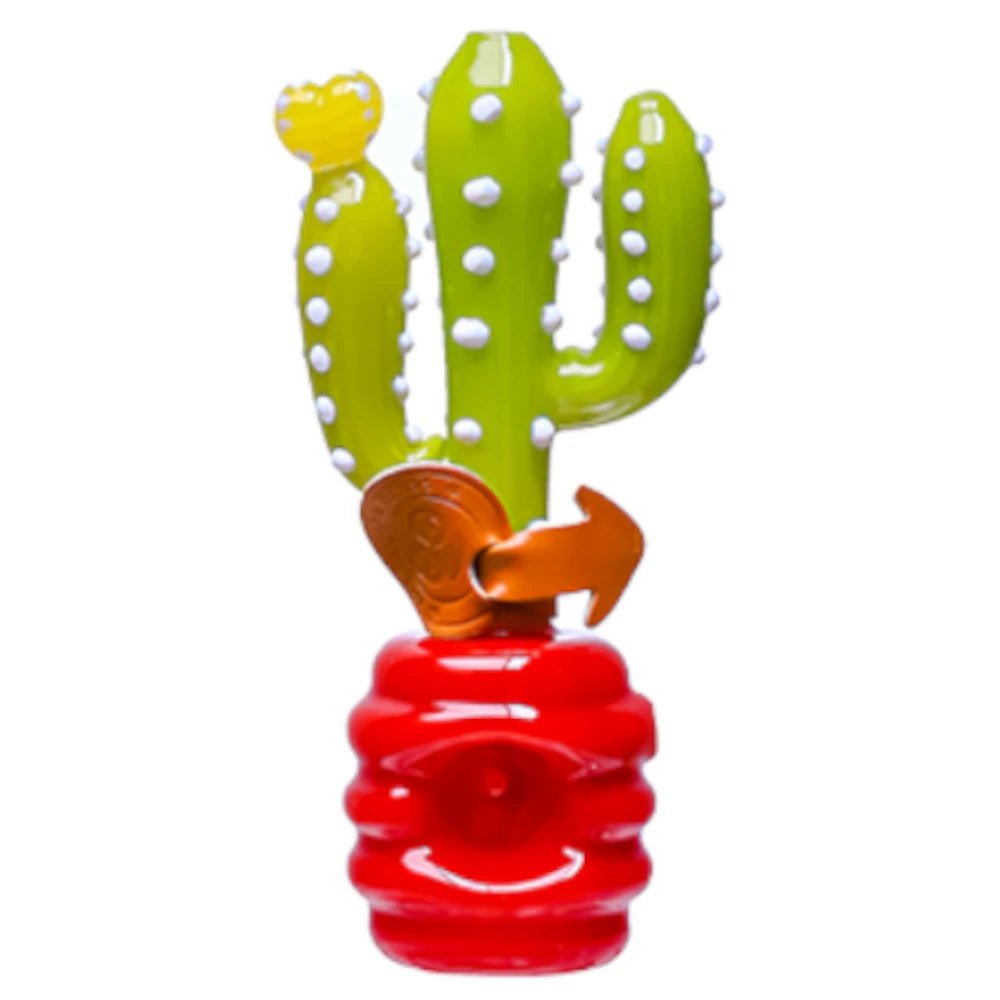 Cheech Glass Pipe Red Cactus Hand Pipe