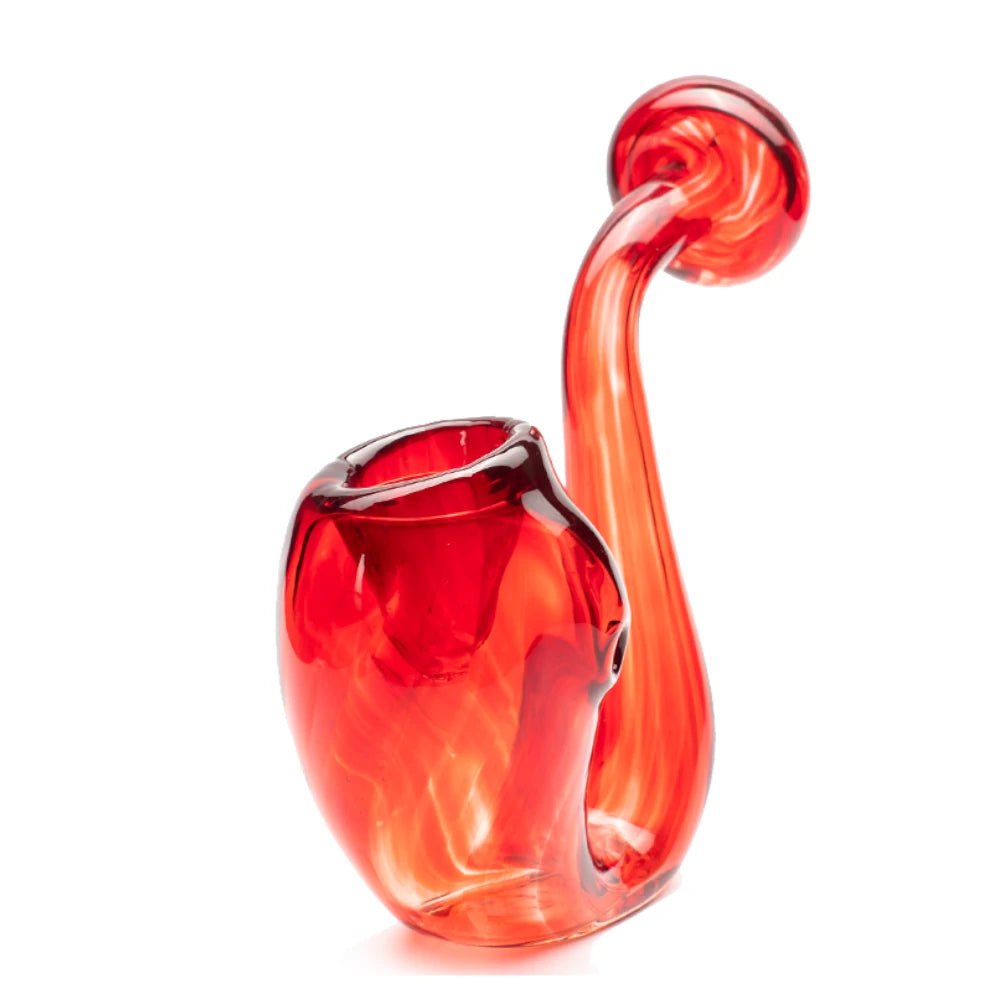 Fat Buddha Glass Pipe Red Sherlock Pipe