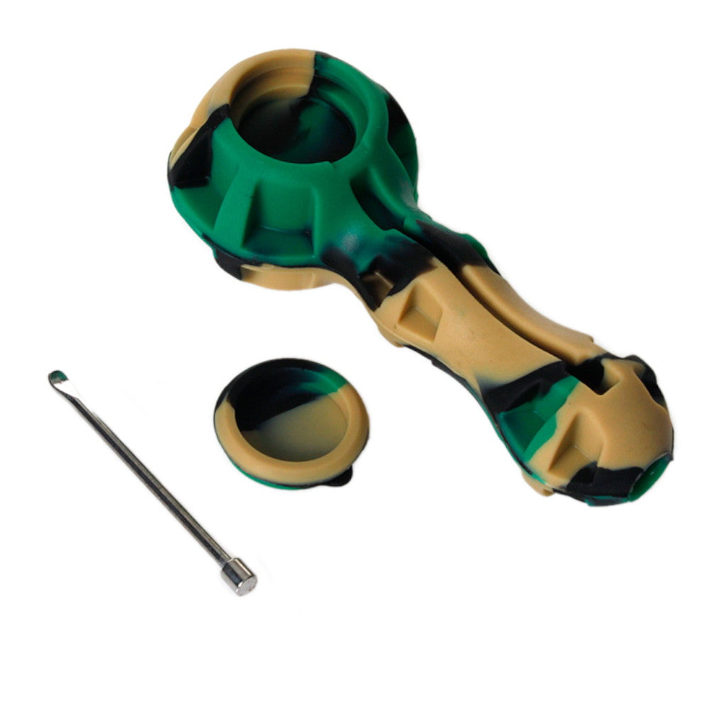 Fat Buddha Glass Pipe Silicone Hand Pipe