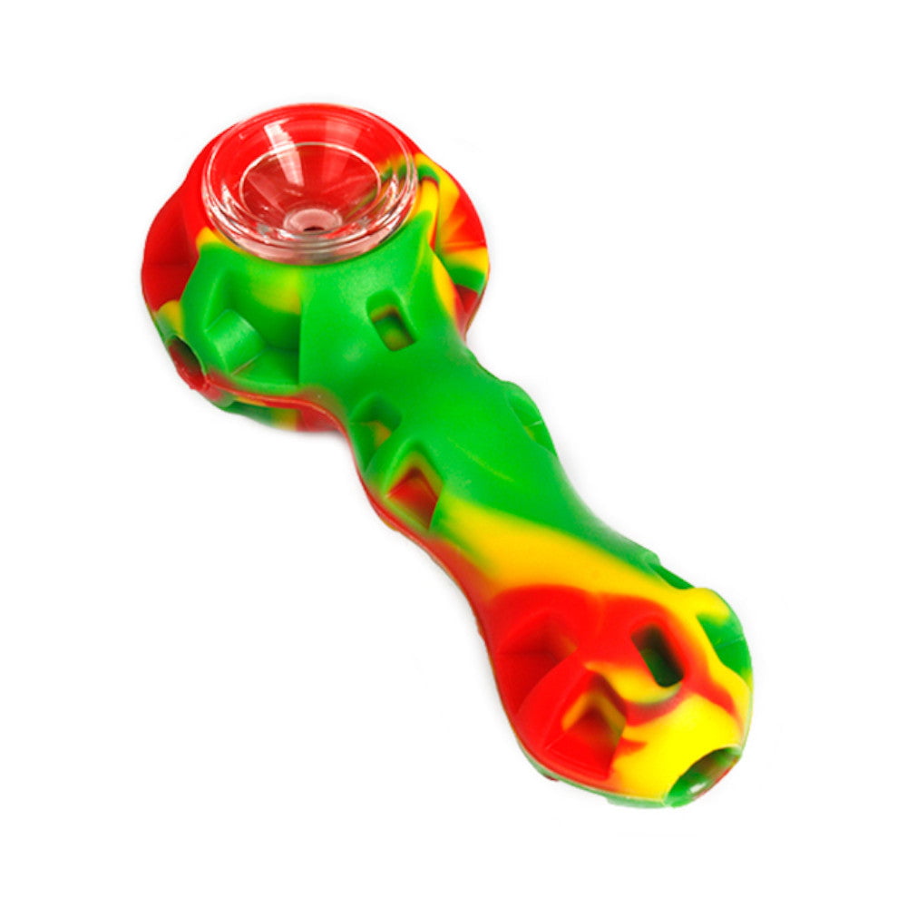 Fat Buddha Glass Pipe Silicone Hand Pipe