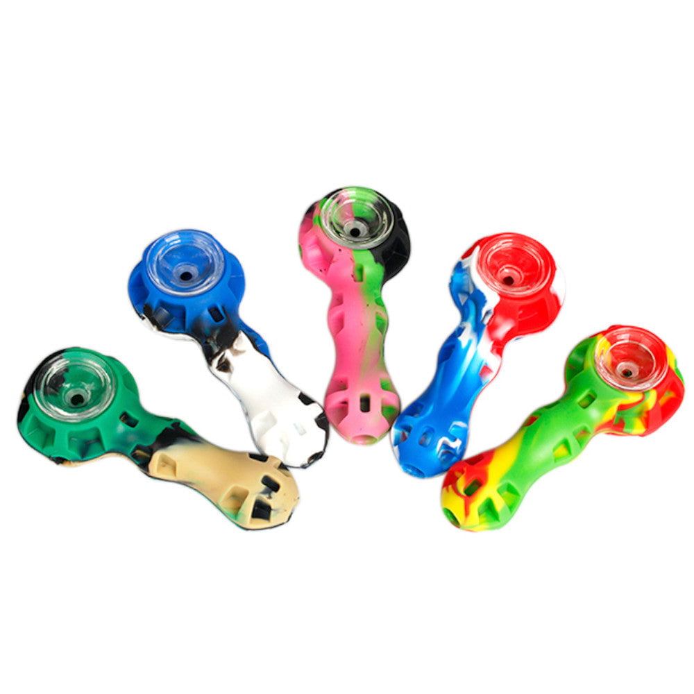 Fat Buddha Glass Pipe Silicone Hand Pipe