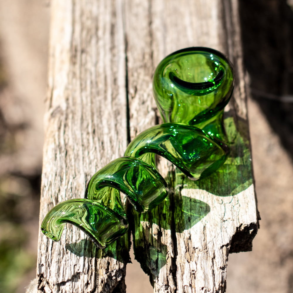 Fat Buddha Glass Pipe Twisted Pipe
