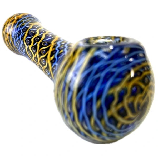 Fat Buddha Glass Pipe Woven Built In Screen Pipe