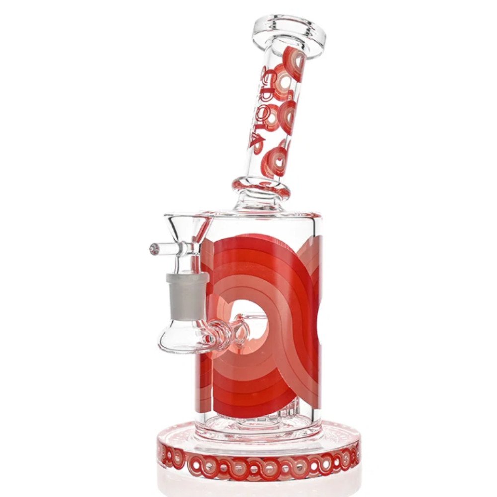 Fat Buddha Glass Red Old School 10in Bongs