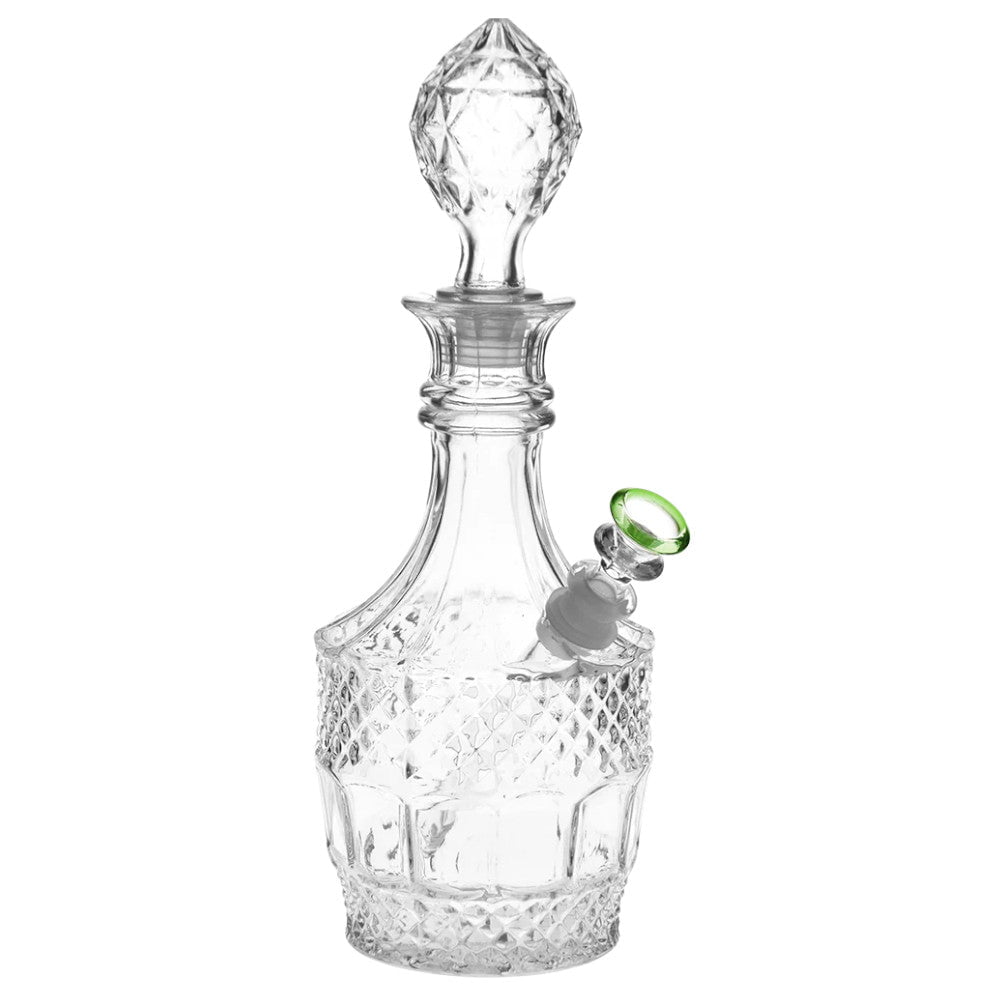 Fat Buddha Glass Vintage Crystal Decanter Bong