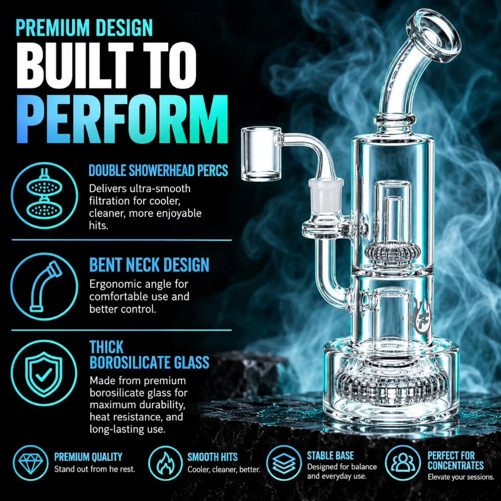 Double Tier Glass Dab Rig