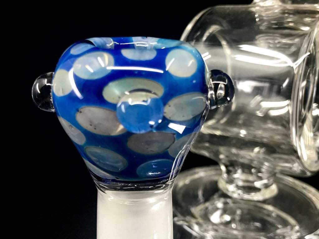 Blue Female Bowl Fat Buddha Glass