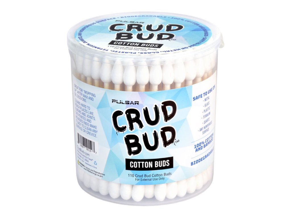 Crud Bud Cotton Tip Cleaners Fat Buddha Glass