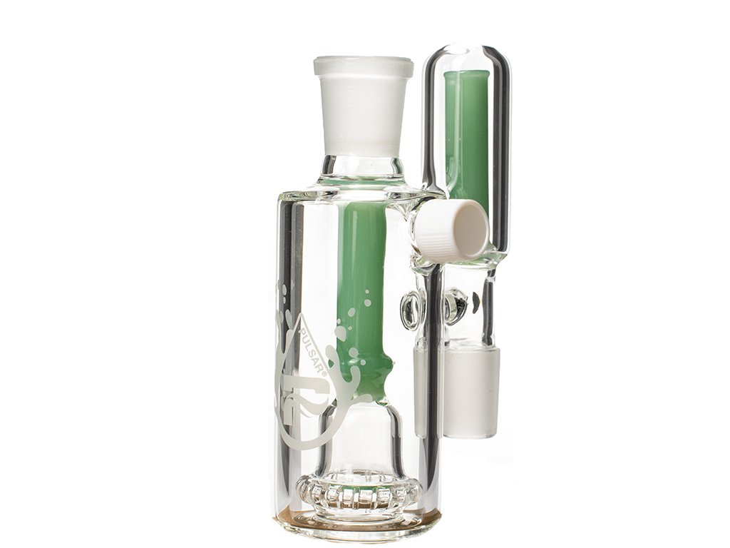 Green 18mm 90° Ash Catcher Fat Buddha Glass
