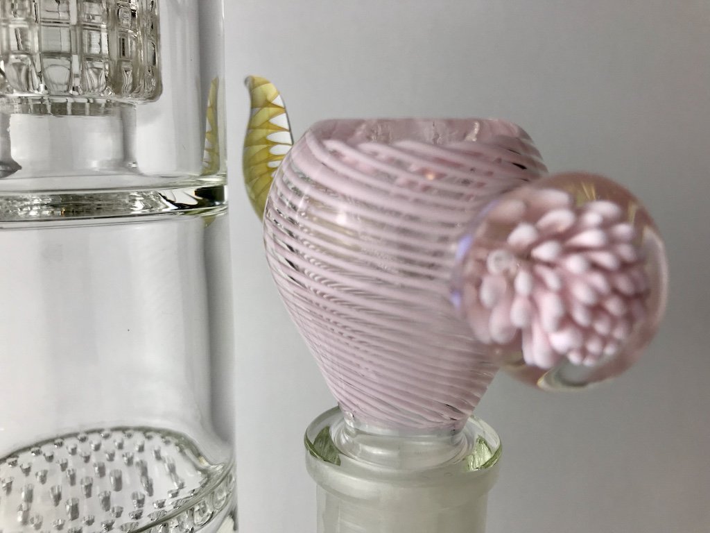 Pretty In Pink Glass Bowl Fat Buddha Glass