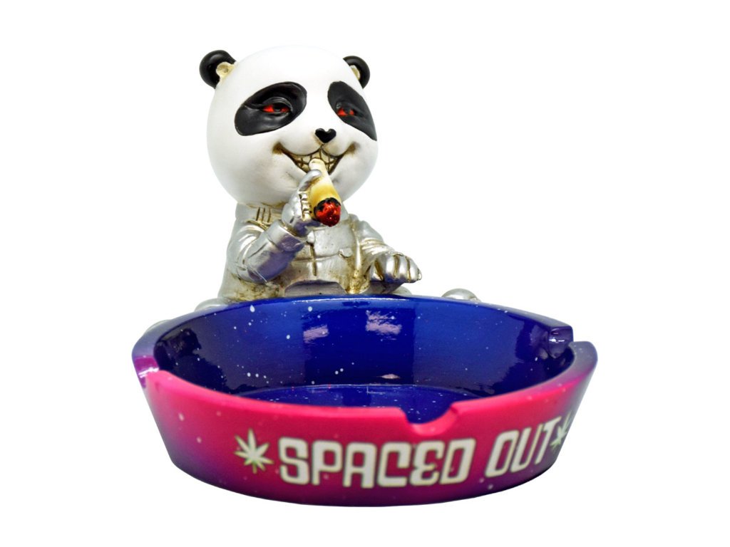 Spaced Out Panda Ashtray Fujima Fat Buddha Glass