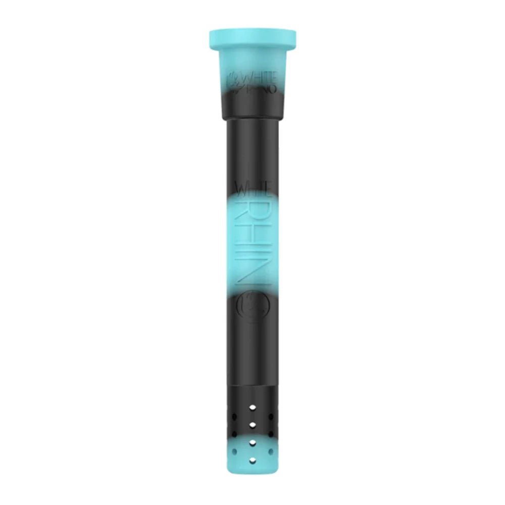 White Rhino Accessories Teal Adjustable Silicone Downstem