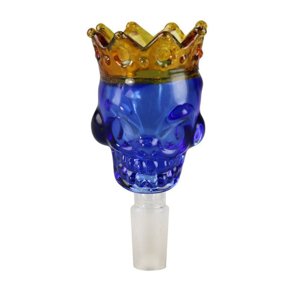tobacco king bowl piece King Crown Skull Bong Bowl