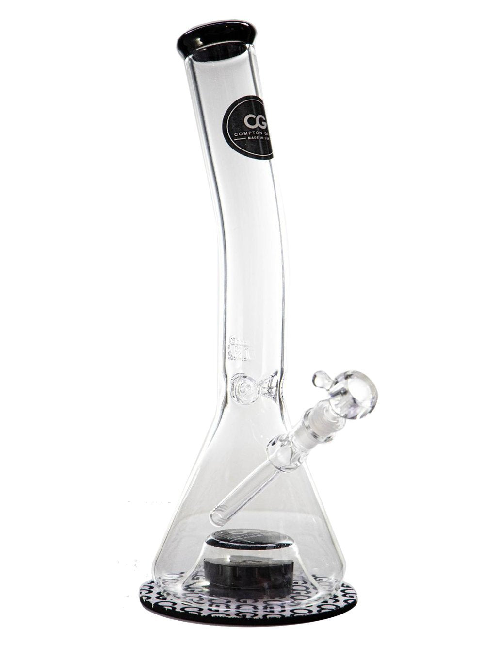 Compton Glass Magnetic Grinder Bent Neck Beaker Combo