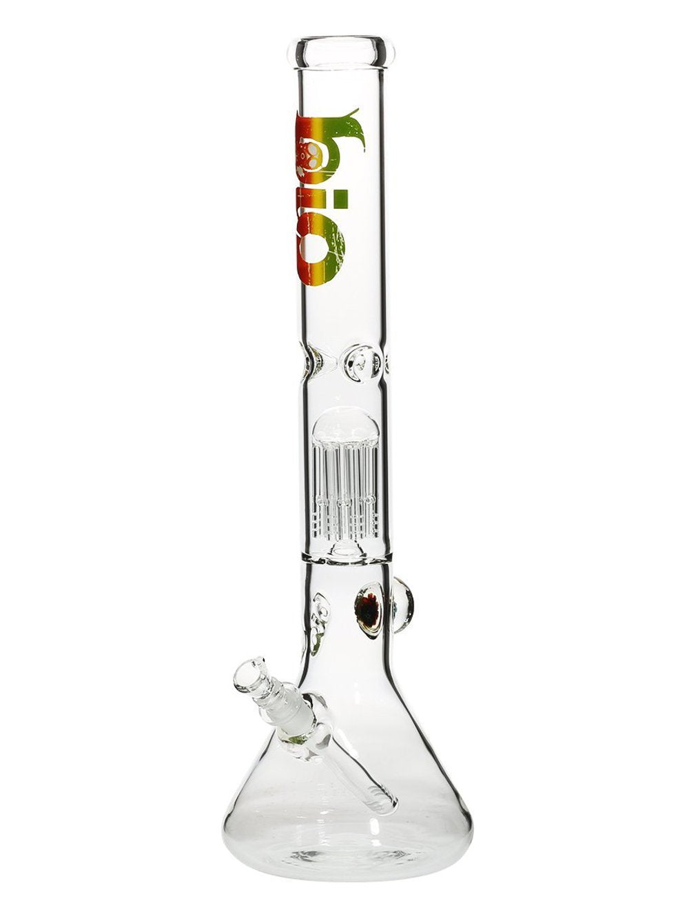BIO Tree Perc Beaker w/Marble Fat Buddha Glass