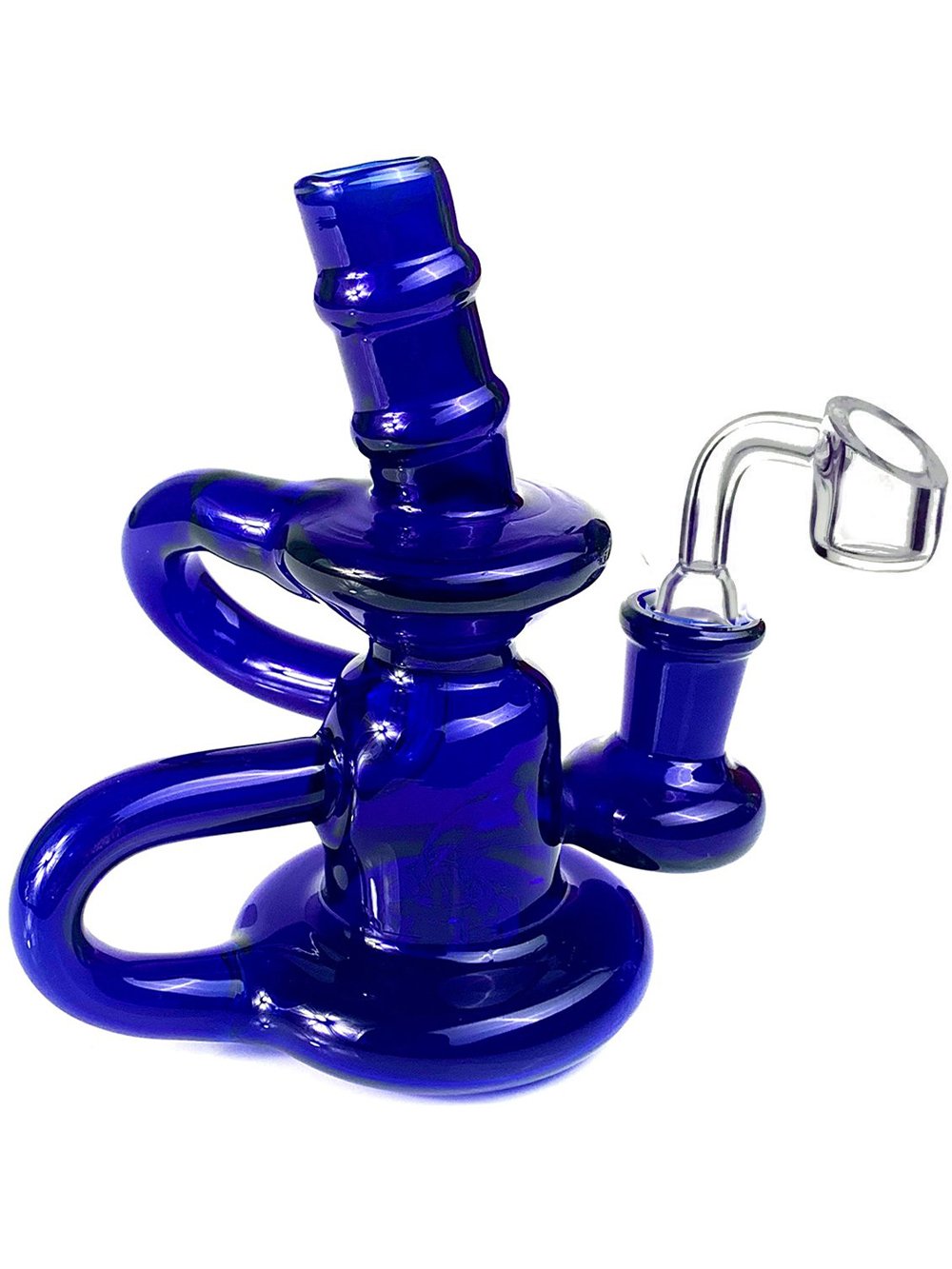 Klein Recycler With Banger Fat Buddha Glass